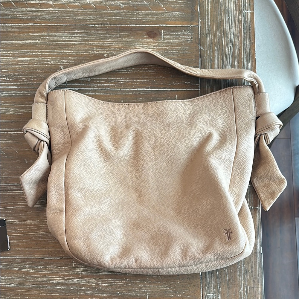 Frye Nora Knotted Hobo Bag in Cream